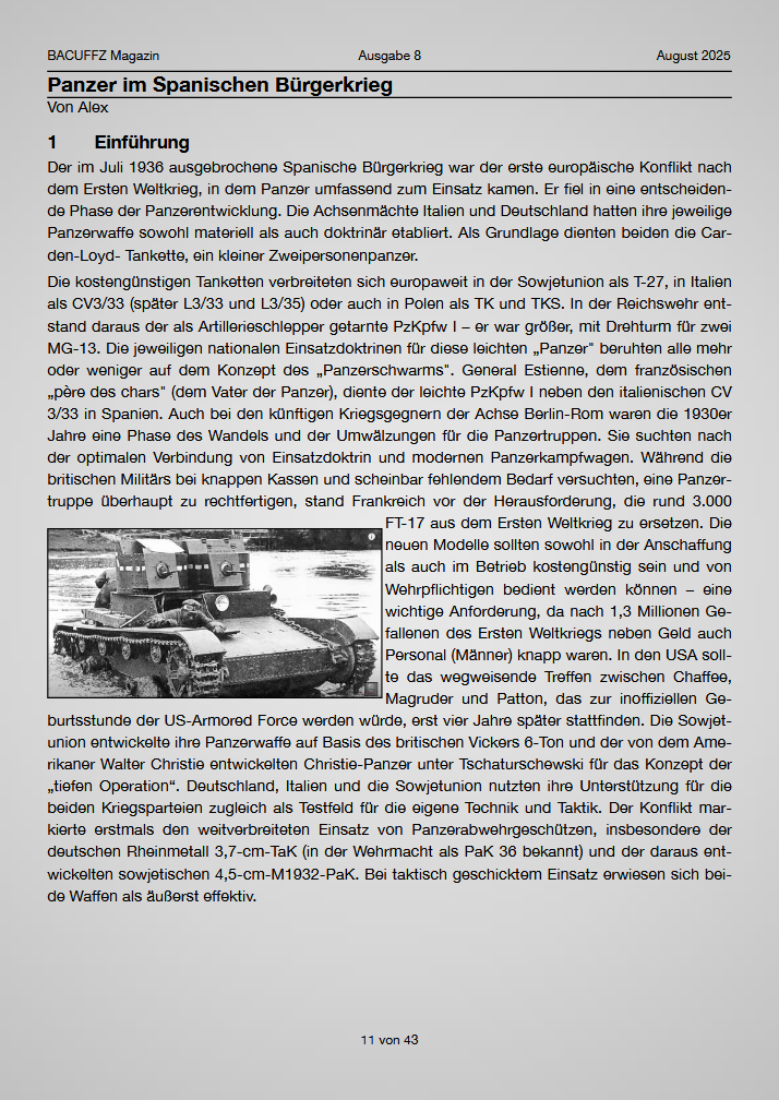 BACUFFZ ONLINE Magazin 08 / 25