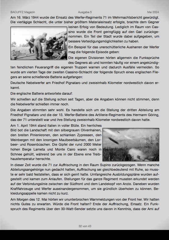 BACUFFZ ONLINE Magazin 05 / 24