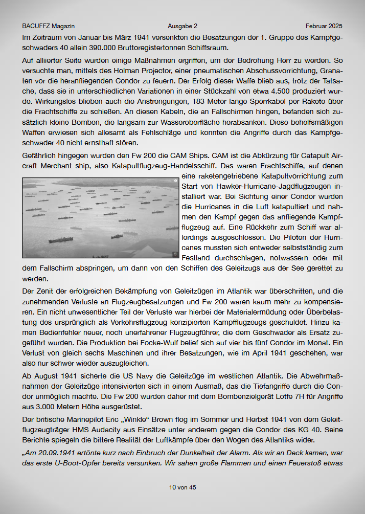 BACUFFZ ONLINE Magazin 02 / 25