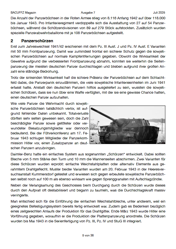 BACUFFZ ONLINE Magazin 07 / 25