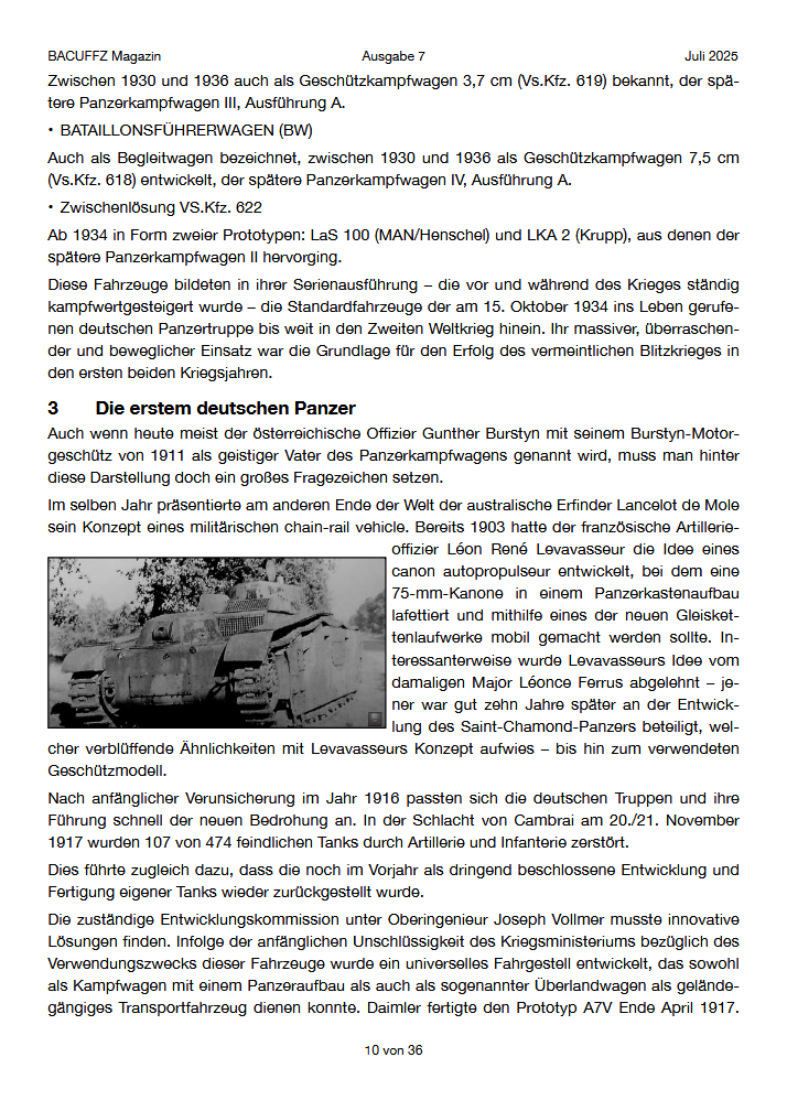 BACUFFZ ONLINE Magazin 07 / 25