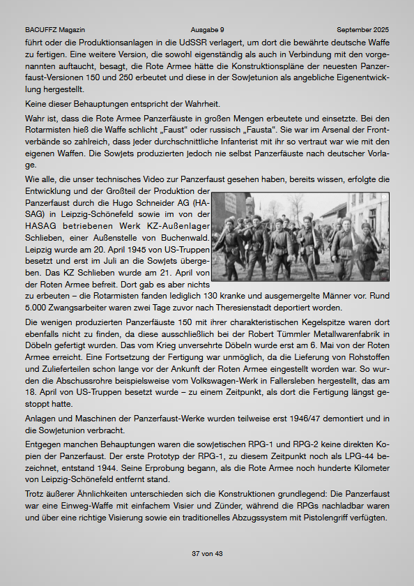 BACUFFZ ONLINE Magazin 09 / 25