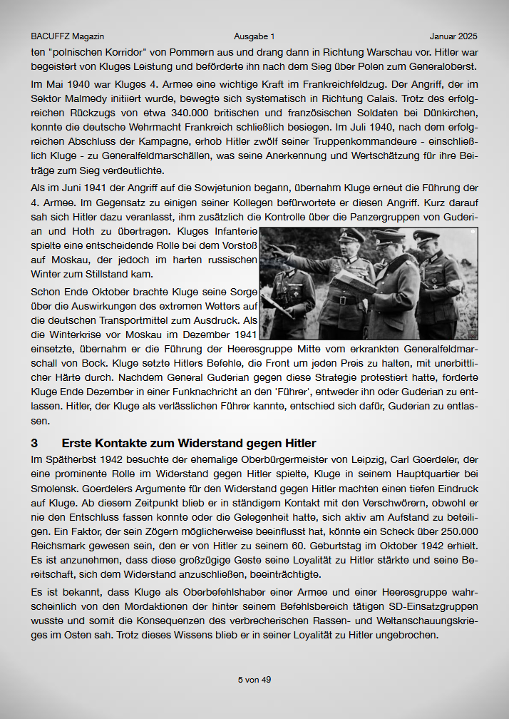 BACUFFZ ONLINE Magazin 01 / 25