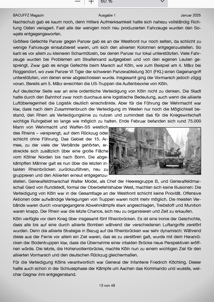 BACUFFZ ONLINE Magazin 01 / 25