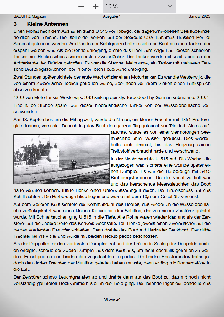 BACUFFZ ONLINE Magazin 01 / 25