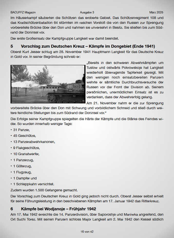 BACUFFZ ONLINE Magazin 03 / 25