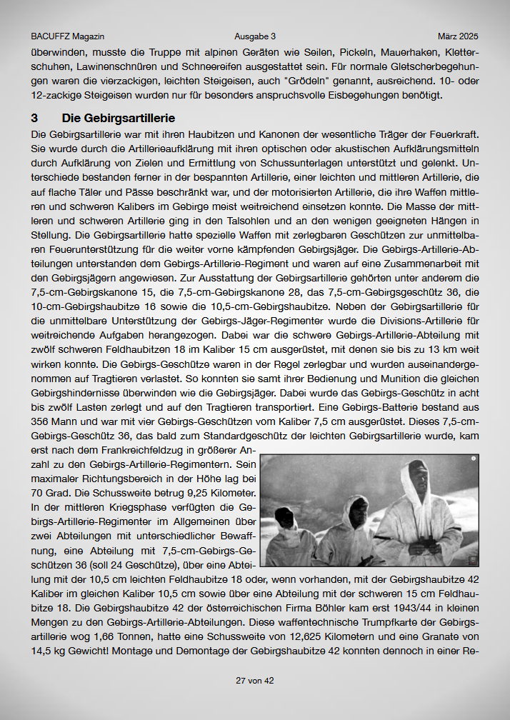 BACUFFZ ONLINE Magazin 03 / 25