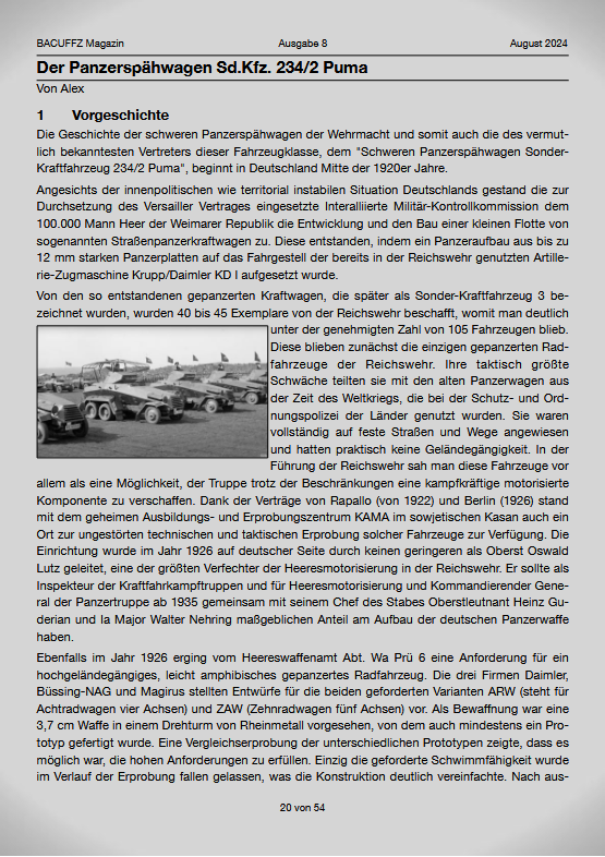 BACUFFZ ONLINE Magazin 08 / 24