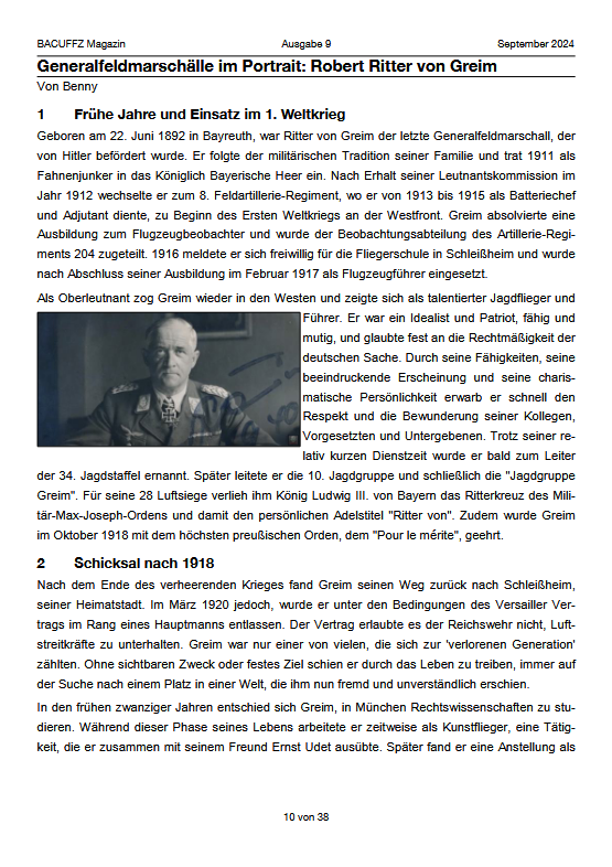 BACUFFZ ONLINE Magazin 09 / 24