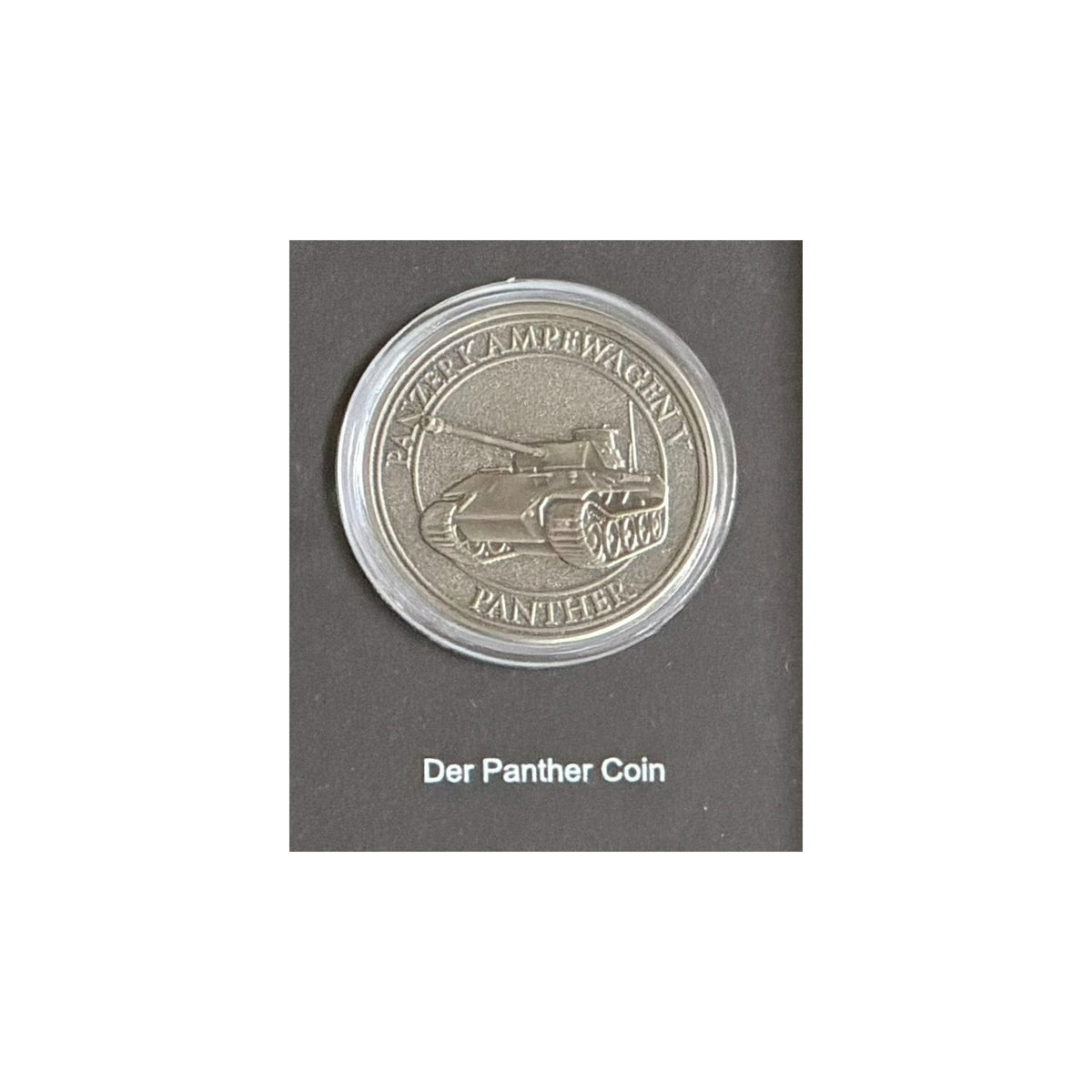 Panzerkampfwagen V „Panther“ – Exklusiver Sammlerrahmen mit Original-Stahlteil & Silber-Coin